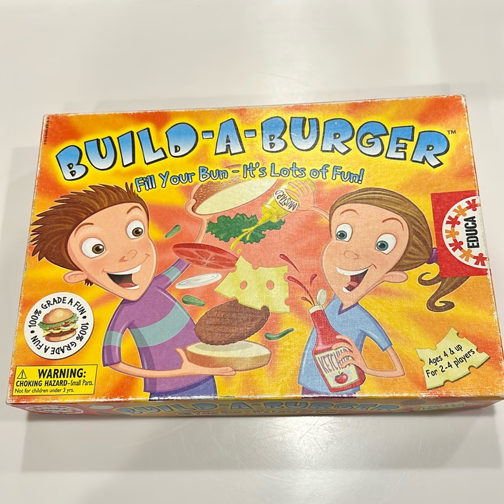 EDUCA Build A Burger game - Ages 4 and up -Complete